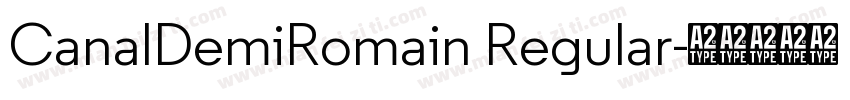 CanalDemiRomain Regular字体转换